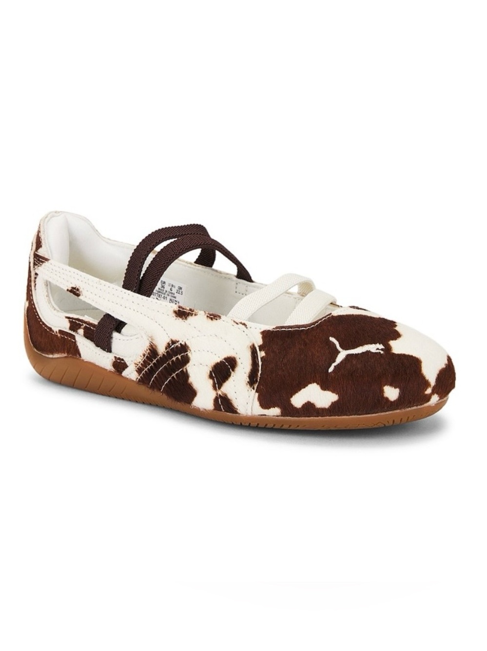 NWB PUMA PUMA SPEEDCAT COW PRINT
BALLET SHOES, Size 7.5